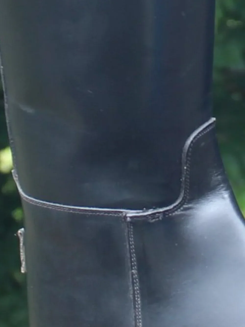 Equestrian Riding Boots Boston-Made Stock DRESS Leather Tall Handtooled1983 7.5C